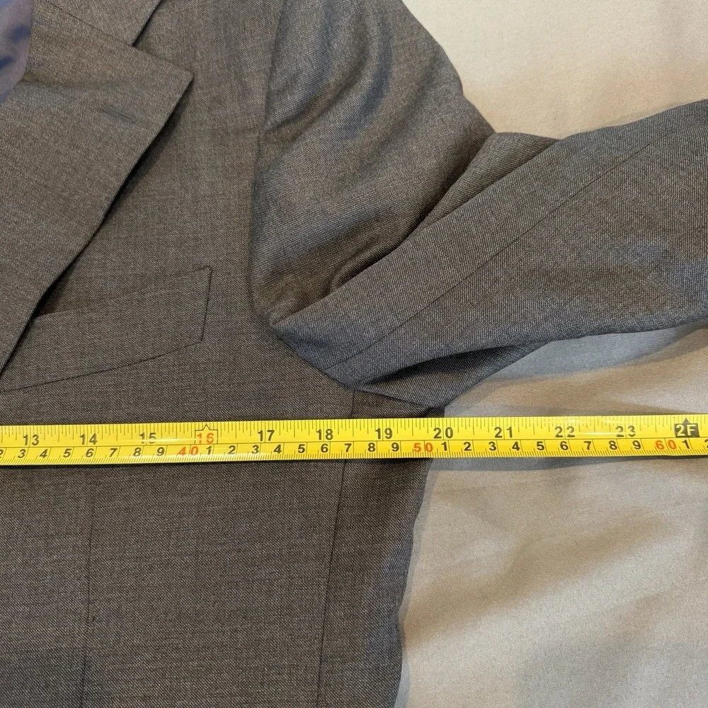 Suitsupply Lazio Int. Single Breasted Vitale Barberis Wool Blazer, Drk Gray, 38S